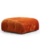 Canapé modulable avec pouf Bubble orange - (288x190)x95x75 cm