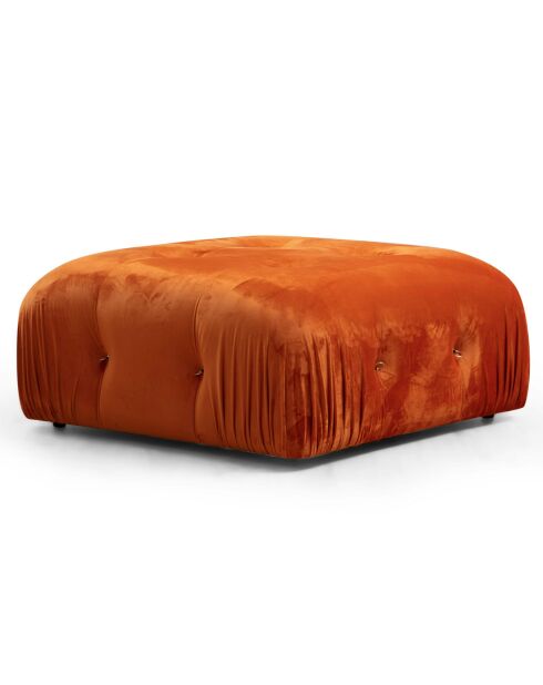 Canapé modulable avec pouf Bubble orange - (288x190)x95x75 cm