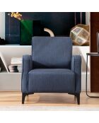 Fauteuil Petra bleu - 78x87x78 cm