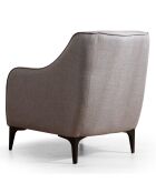 Fauteuil Belissimo gris - 94x87x77 cm