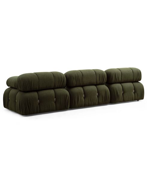 Canapé modulable avec pouf Bubble vert - (288x190)x95x75 cm