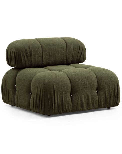 Canapé modulable avec pouf Bubble vert - (288x190)x95x75 cm