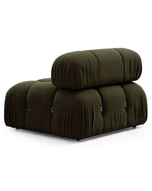 Canapé modulable avec pouf Bubble vert - (288x190)x95x75 cm