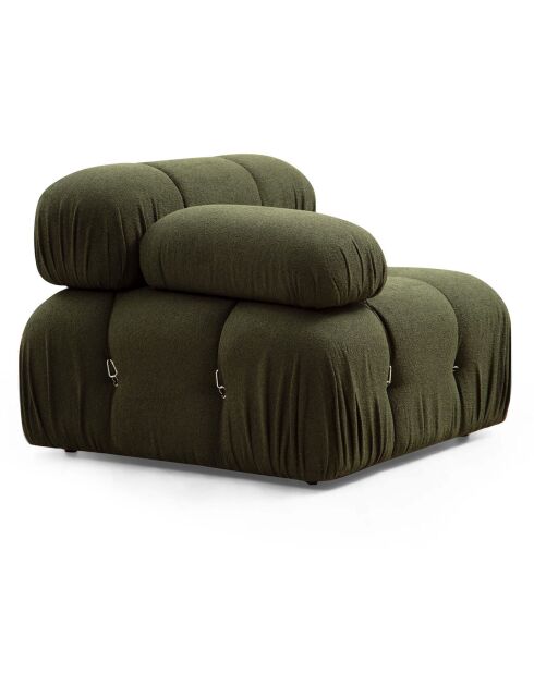 Canapé modulable avec pouf Bubble vert - (288x190)x95x75 cm
