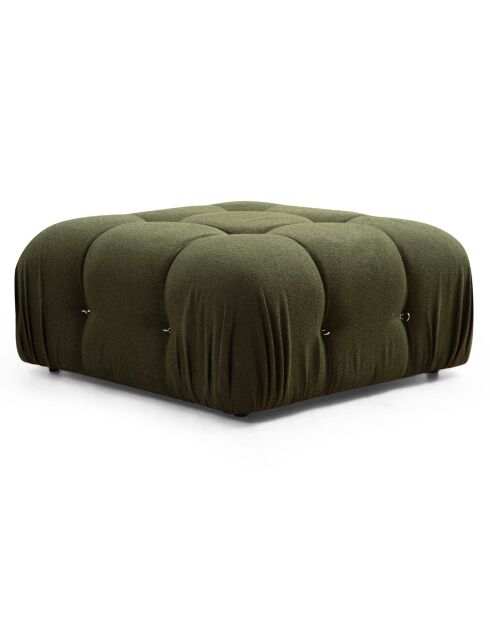 Canapé modulable avec pouf Bubble vert - (288x190)x95x75 cm