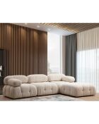 Canapé modulable avec pouf Bubble écru - (288x190)x95x75 cm