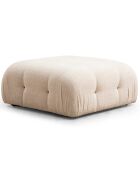 Canapé modulable avec pouf Bubble écru - (288x190)x95x75 cm