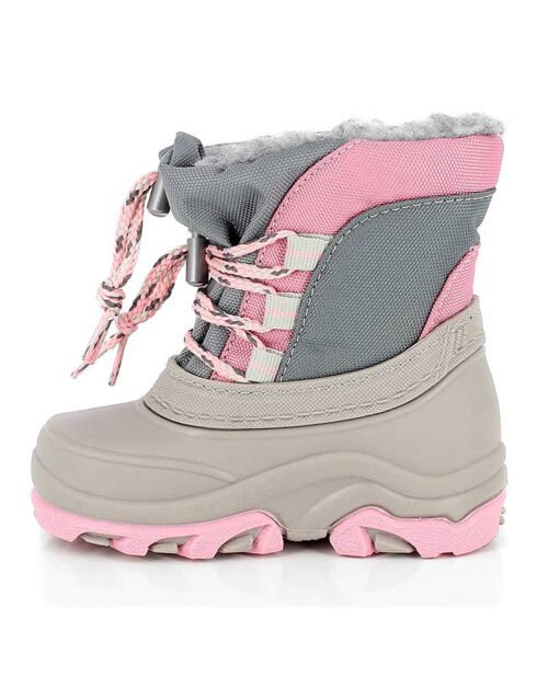 Boots Fourrées Tyfen gris/rose