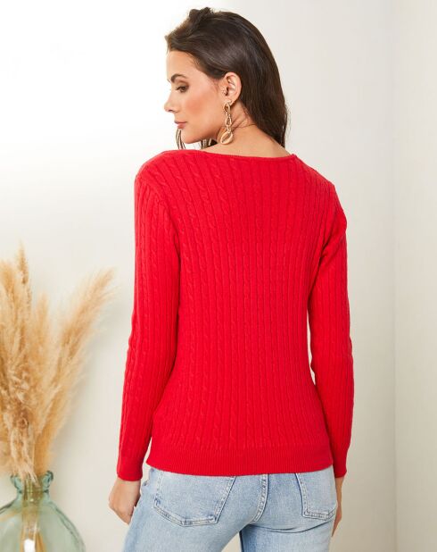 Pull Ilanit rouge