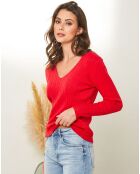 Pull Ilanit rouge