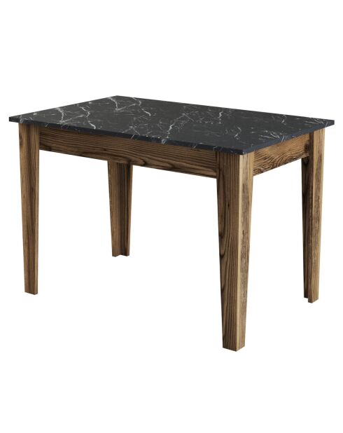 Table Kiev noyer/noir - 110x75x72 cm