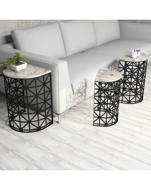 Tables basses gigognes Stil blanche