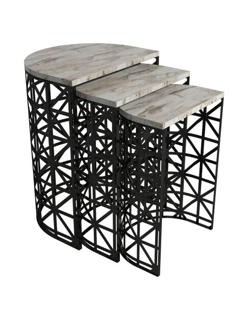 Tables basses gigognes Stil blanche