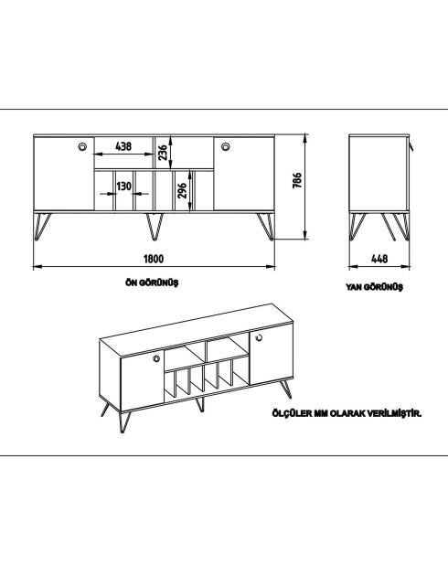 Buffet Lorenz noyer/noir