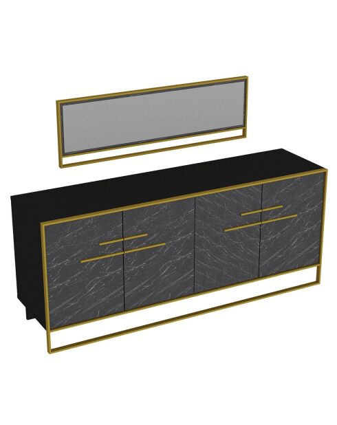 Buffet Polka doré/noir