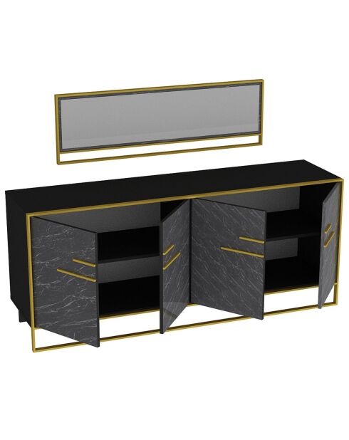 Buffet Polka doré/noir