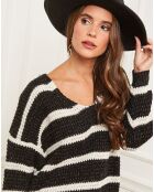 Pull en Laine mélangée Lou noir