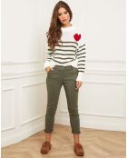 Pull Jeanne kaki