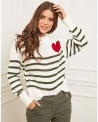 Pull Jeanne kaki