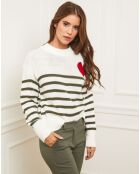 Pull Jeanne kaki
