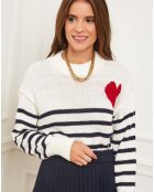Pull Jeanne marine