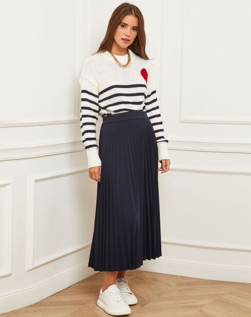 Pull Jeanne marine