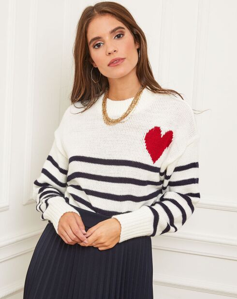 Pull Jeanne marine