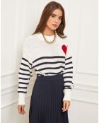 Pull Jeanne marine