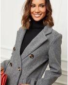 Cappotto Zoe in misto lana antracite