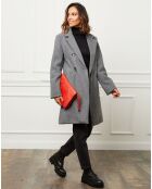 Cappotto Zoe in misto lana antracite