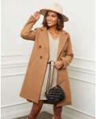 Manteau en Laine mélangée Zoe camel