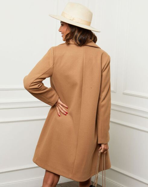 Manteau en Laine mélangée Zoe camel
