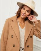 Manteau en Laine mélangée Zoe camel