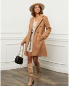 Manteau en Laine mélangée Zoe camel