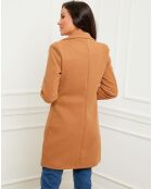 Manteau en Laine mélangée Bérénice camel