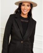 Manteau en Laine mélangée Bérénice noir