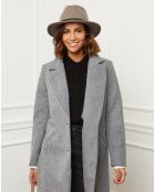 Manteau en Laine mélangée Josette gris