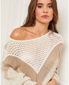 Pull en Laine mélangée Léna beige