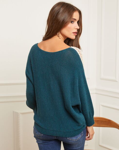 Pull en Laine mélangée Léna bleu