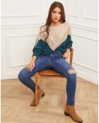 Pull en Laine mélangée Léna bleu