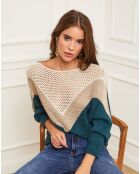 Pull en Laine mélangée Léna bleu