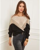 Pull en Laine mélangée Léna noir