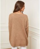 Pull en Laine mélangée Flore camel