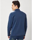 Pull technique col zippé Berra bleu