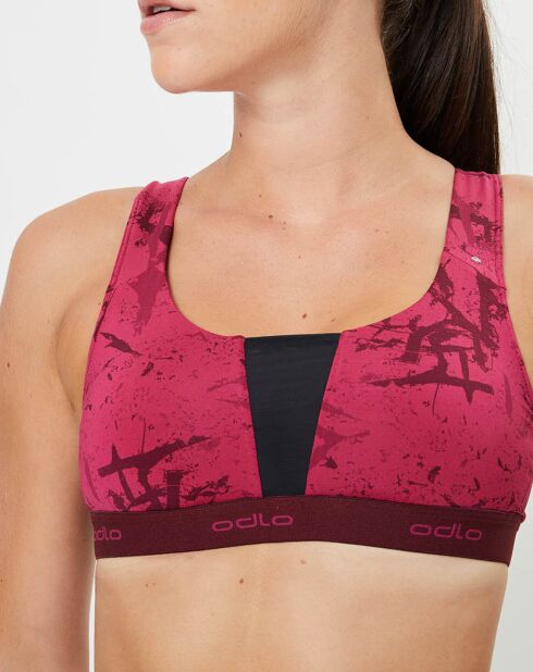 Brassière Padded Médium imprimée sangria