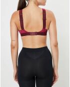 Brassière Padded Médium imprimée sangria