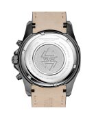 Montre Homme Quartz en Cuir Volcan noire