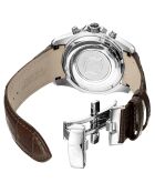 Montre Homme Quartz en Cuir Volcan marron