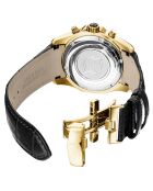 Montre Homme Quartz en Cuir Volcan noire