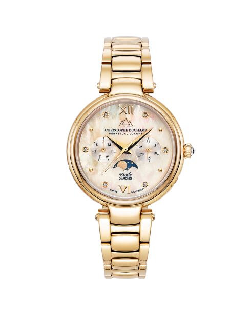 Montre Femme Quartz en Acier Etoile doré